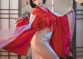 Cosplay 小容仔咕咕咕 黑兽巫女辉夜 [31P]